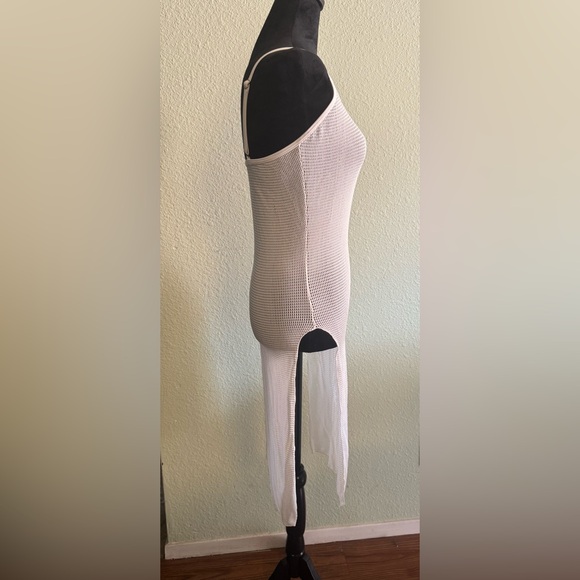 White Ribbed Dress - Picture 2 of 4